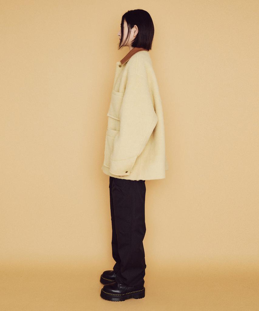 Mayol Unisex Wool Half Coat_Cream Yellow