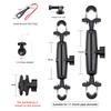 Motorcycle Bike Panoramic Monopod Handlebar Double Clip Bracket for Insta360 One X2 GoPro 11 10 9 Selfie Stick Camera Accessory