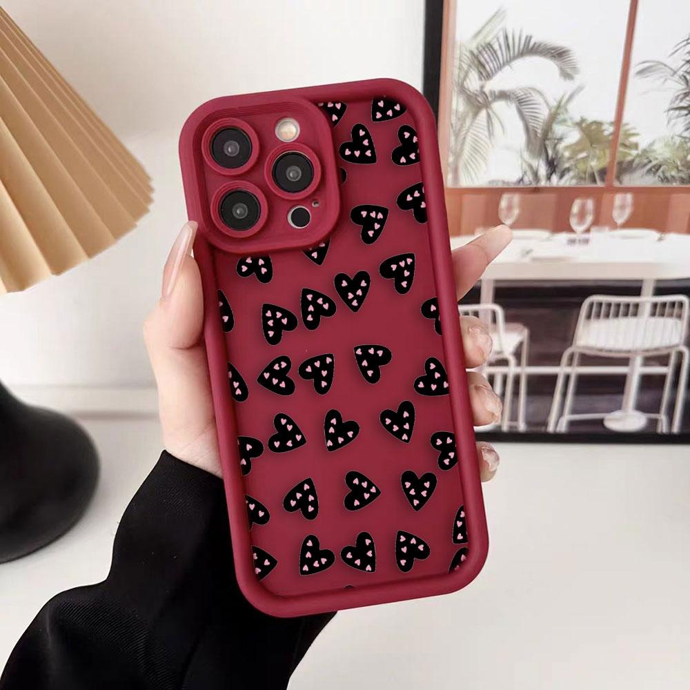 Чехол для телефона «Любящее сердце — это любовь» для iPhone Apple 17 AIR 16 16E 11 12 13 14 15 XR Plus Pro Max Чехол своими руками Противоударная крышка из ТПУ Capa