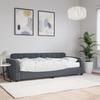 VidaXL Daybed with Mattress Dark Grey 80x200 Cm Velvet, Sofa Bed, Rest Sofa Bed, Upholstered Daybed, Bed 3196899