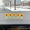 Douyin Style Cute Sunflower Bobblehead Car Ornament