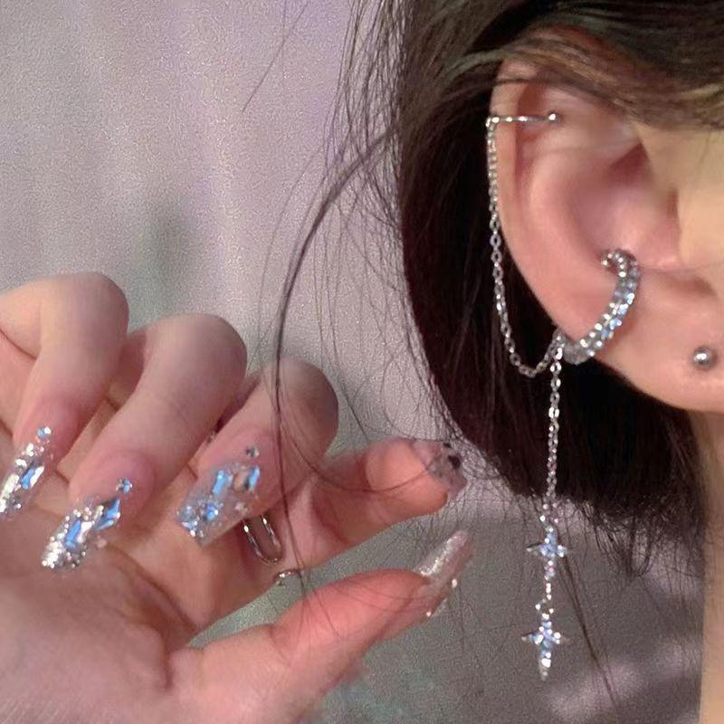 Корейские клипсы для непроколотых ушей – классный дизайн с кисточками и жемчужными бабочками для женщин