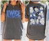 2 sides Twice This Is Tour 2026 Kpop short sleeve charcoal color shirt
