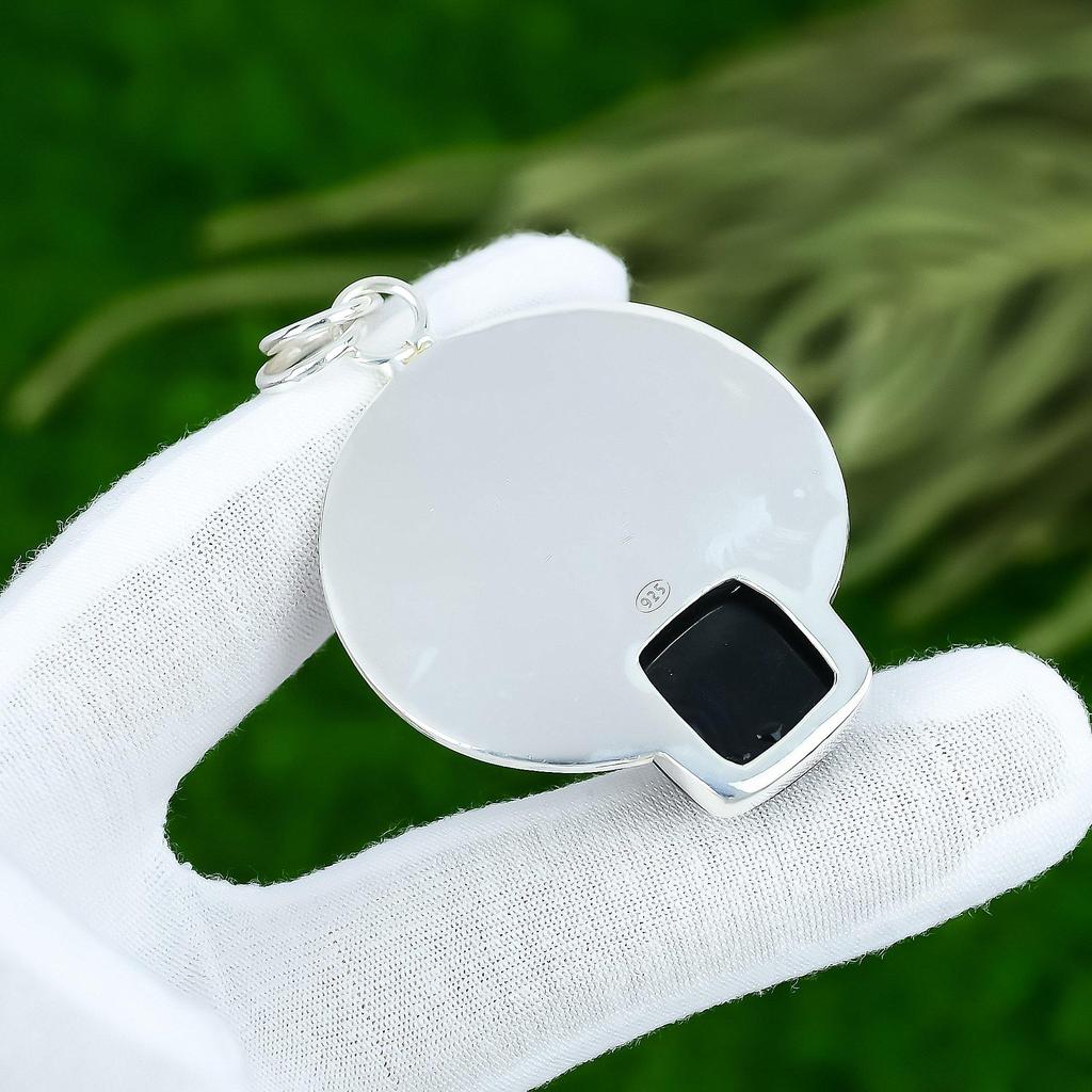 Распродажа ко Дню дружбы Подвеска из камня сардоникс серебро 925 пробы Арт-деко на день рождения