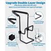 Sink Sponge Holder - Metal Kitchen Sink Faucet Organizer for Sponges, Brushes and Cleaning Tools, Faucet Sponge Holder Hanging Fix Around Faucet