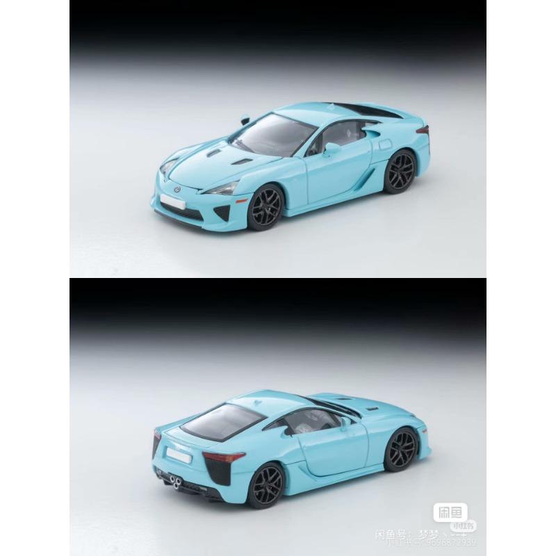 FDL4 TLV 2026HEC 1:64 Lexus LFA in blue, made of alloy material with casting process, high-end static car model,  Boy's gift