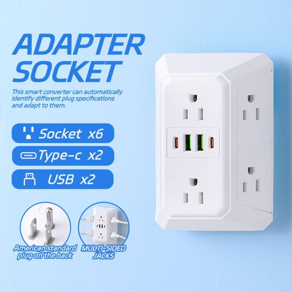Surge Protector Outlet Extender Overload Protection Wall Adapter Professional Power Strip Home
