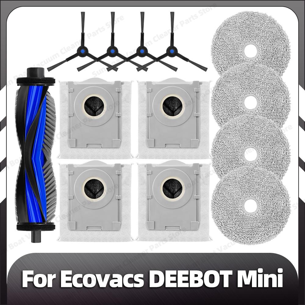 Compatible for Ecovacs DEEBOOT Mini Replacement Main Side Brush HEPA Filter Mop Pad Dust Bag Spare Parts Accessories