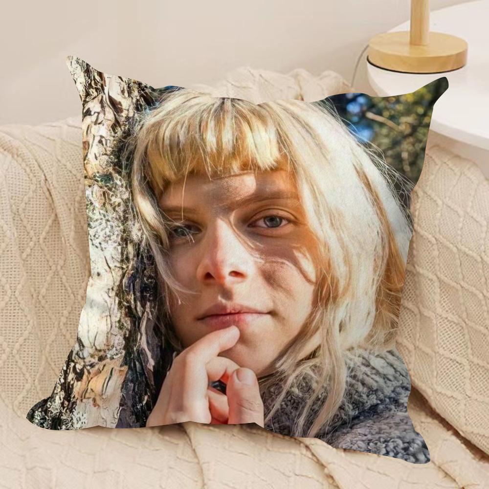 Чехол на подушку Singer A-Aurora Мягкий Плюшевый Двусторонний Печатный Декоративный Подарок для Диванной Подушки | Уютный Всесезонный Прочный Декор