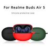 Защитный чехол для наушников OPPO Realme Buds Air 5, силиконовый чехол, милый чехол, сиамский силиконовый одноцветный чехол для Realme Buds