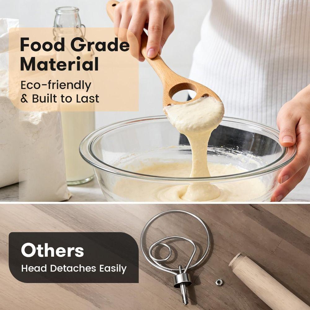 12.6 inch Danish Dough Whisk Large Size Baking Whisk New Mixing Tool for Pizza Pastry