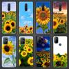Красивый летний чехол для телефона с изображением подсолнуха для OnePlus 9 8 7 7T Pro 9RT 9R 8T Z OnePlus Nord N100 N200 N10 CE 2 5G черный чехол