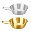 4Pcs Handle Cup Practical Cutlery Stainless Steels Camping Cookware Bowl Set Cookware Picnics Bowl for Hikings Barbecue