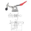 2Pcs Toggle Clamp 304 Stainless Steel Quick Welding Fixture Hand Tool 27KG GH201ASS