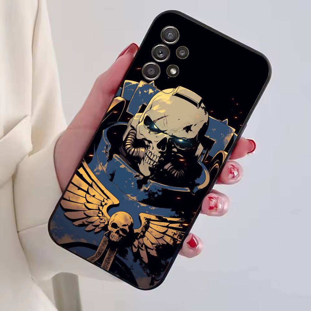 Чехол для телефона W-Warhammer 40k для Samsung S25, S24, S21, S22, S23, S30, Ultra, S20, Plus, Fe, Lite, Note, 10, Черный Чехол