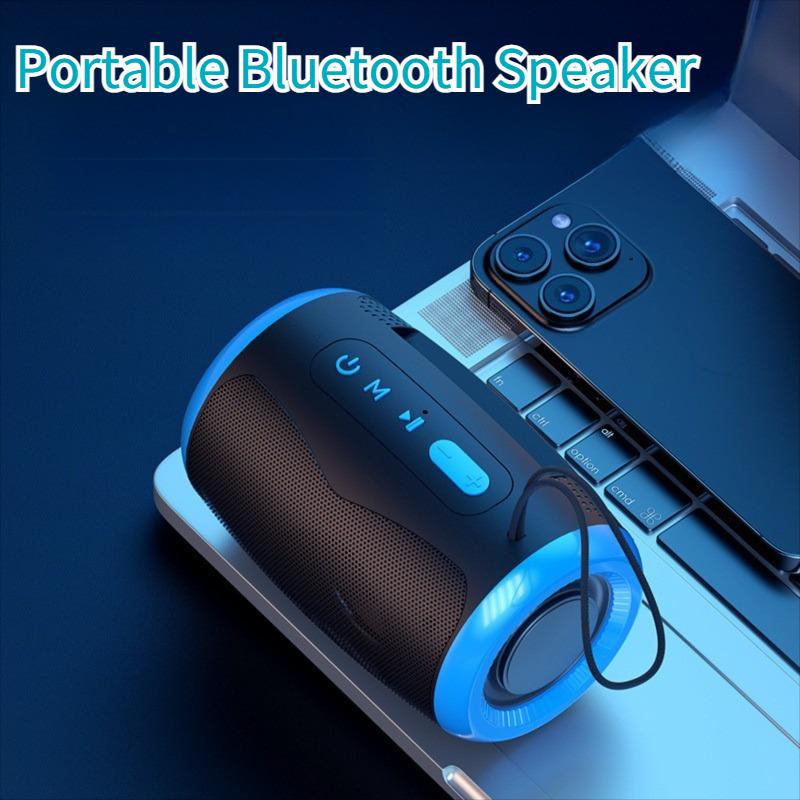 Портативная колонка Беспроводные Bluetooth-колонки с 5.3 Стерео режимами FM/SD/USB-накопитель/Aux Водонепроницаемая для улицы Hi-Fi звук TSN-1