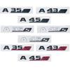 LWC1  3D ABS Car Rear Trunk Badge Decal Emblem Sticker S Logo For Mercedes AMG A GLA CLA 45 GLE GLC C E 63 S X156 W205 W212 W207 W176