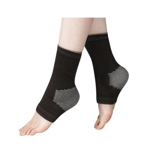 Компрессионный рукав на голеностоп с открытым носком, компрессионный носок на голеностоп, бандаж для поддержки свода стопы для облегчения подошвенного фасциита, ахиллового тендинита