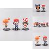 Collectible Anime Character Figures Set Of Six Pvc Toys Cute Ash Misty Models
