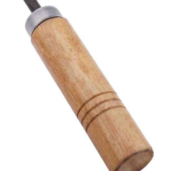 Инструмент для прополки длинная деревянная ручка с заостренной головкой для сбора сорняков Трудозатратное устройство для прополки из нержавеющей стали Садовый инструмент для прополки травы