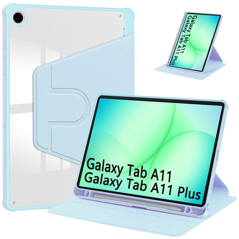 Rotation Cover For Samsung Galaxy Tab A11 8.7"/ A11+/Plus Case smart With Penil Slot funda SM-X130 SM-X230 X233 Tablet Case