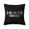 Bodybuilding Gym Throw Pillow Case cm Sofa Fitness Muscle Cushion Cover Soft Polyester Pillowcase Doublesided Printing