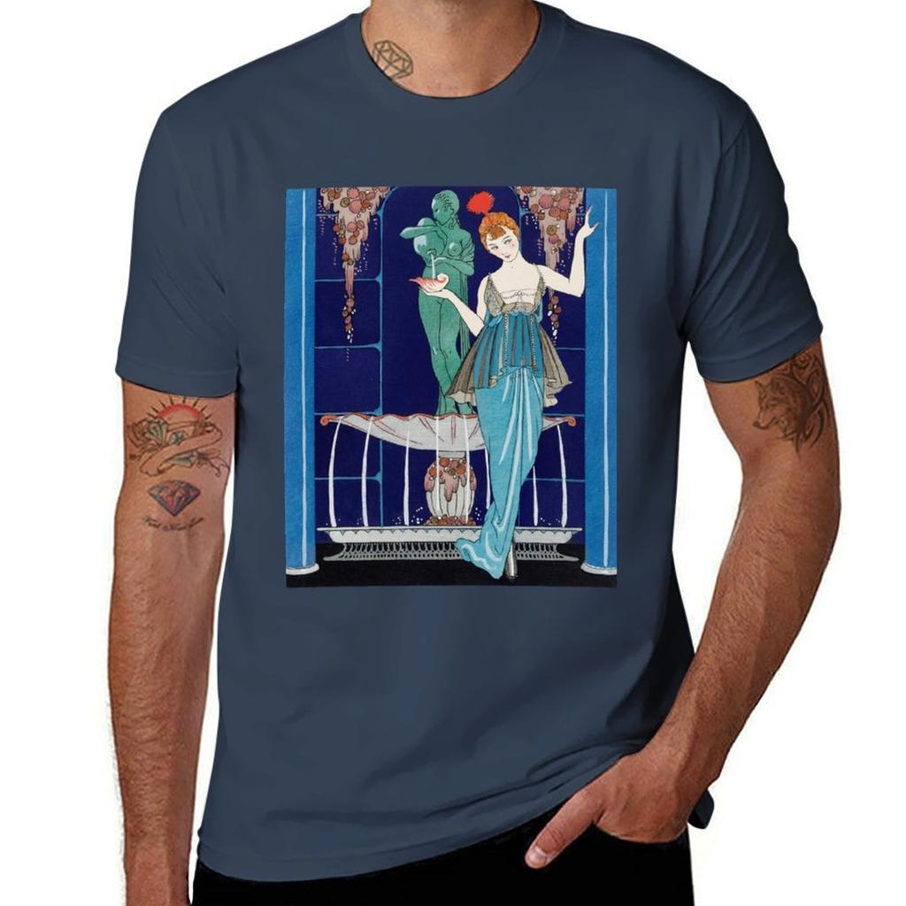 La Fontaine De Coquillages Robe Du Soir De Paquin Fashion Illustration Tshirt Halloween Theme Tshirt