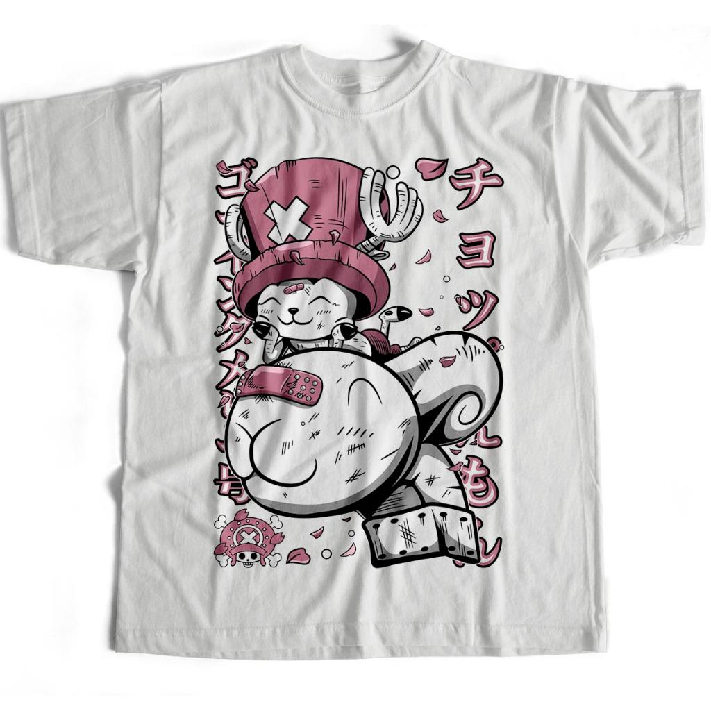 Anime ONE PIECE Tony Tony Chopper Men Women Summer T-Shirt Harajuku Vintage Short Sleeve Loose Oversized Casual Comfort Y2k Top