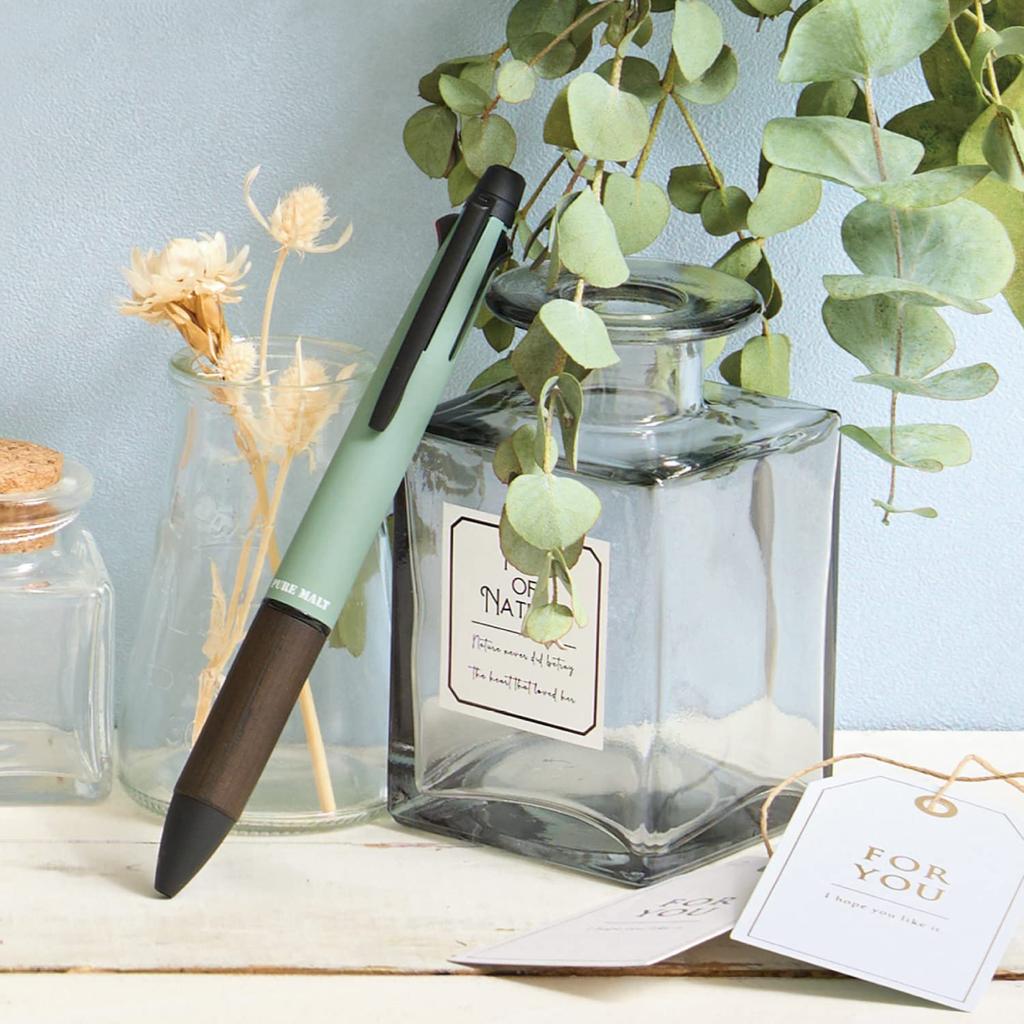 Mitsubishi Pencil Pen Jet Stream Inside Pure Malt Limited Eucalyptus MSXE5200505EU Multi-function 4&1 0.5