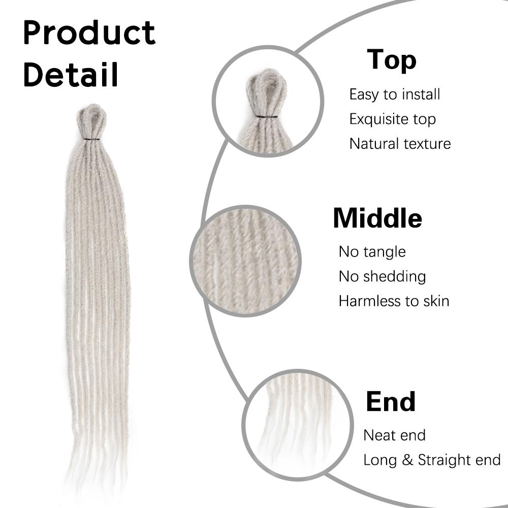 Синтетические длинные прямые дреды мягкие искусственные накладные волосы для женщин косплей вечеринка одежда
