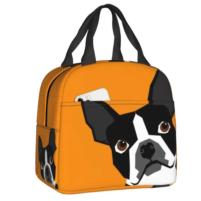 Бостонские терьеры любят хозяек, собак, портативные ланч-боксы, герметичные охладители, термосумки для еды, школьные дети