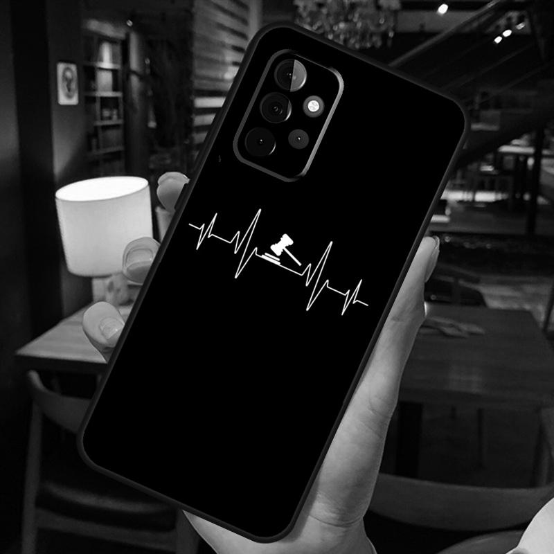 Студент-юрист Адвокат Судья Дело Для Samsung Galaxy A54 A34 A14 A51 A71 A50 A70 A12 A22 A32 A52 A53 A33 A13 Задняя крышка