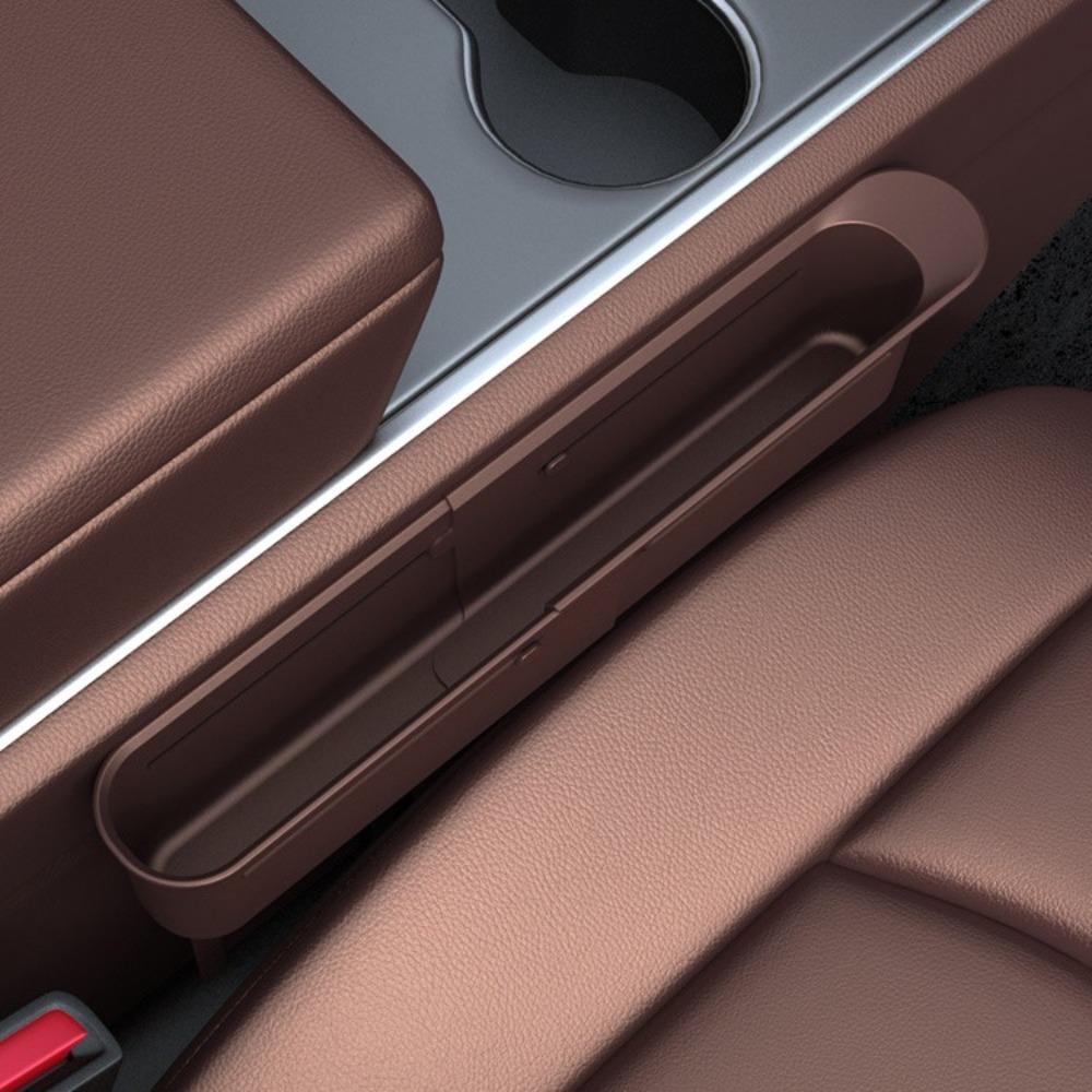 1/2pcs Scalable Car Seat Gap Storage Box Phone Key Organizer Car Interior Accessories Automotive