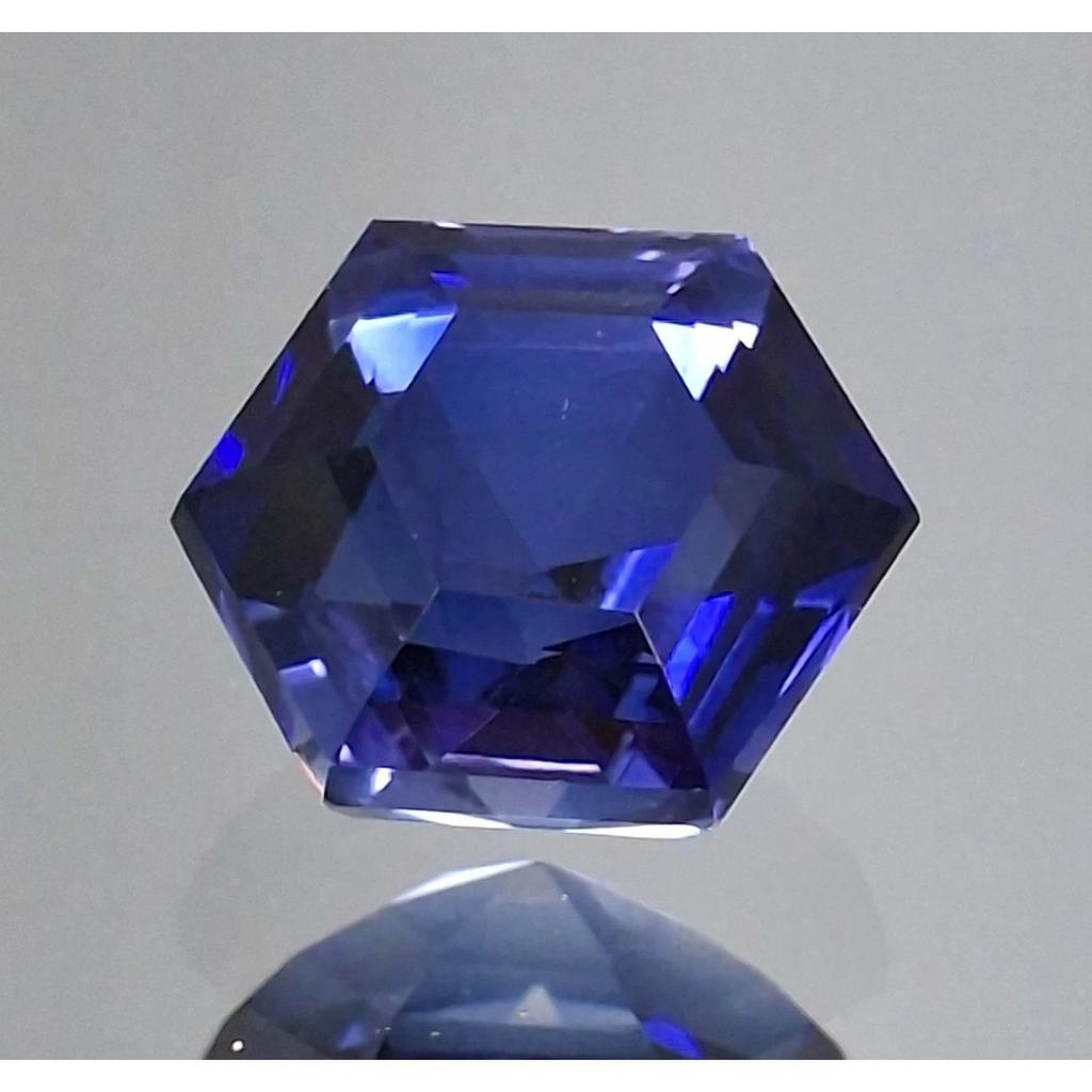 Blue Sapphire Natural 10-12 Ct Hexagon Cut Stunning Certified Loose Gemstone