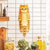 Cute Bathroom Kitchen Decor Cute Cat Hand Towel Hanging Washcloths Face Towels Cat