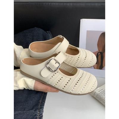 Летние новые полушлепанцы с мягкой подошвой и закрытым носком, одинарные туфли на одну педаль, сандалии 5118