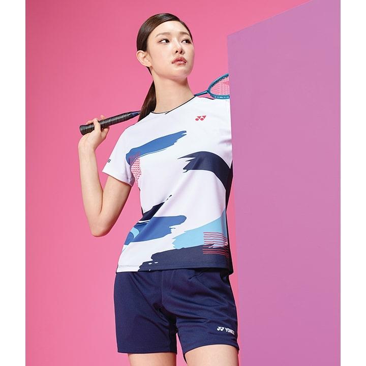 YONEX 233Ts016F Белый Женская Активная Графическая Игровая Одежда