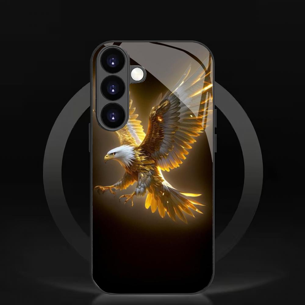 Закаленное стекло для телефона с дизайном орла, подходит для Samsung Galaxy S26 S25 S24 S23 S22 S20 FE/Ultra/Plus, устойчивое к царапинам