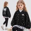 Hellokitty Girls' Autum Outwear 2025 New Sweet Cartoon All-Over Printed Bow Kidsren's Jacket Outerwear