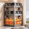 Rotatable Carbon Steel Corner Kitchen Storage Rack