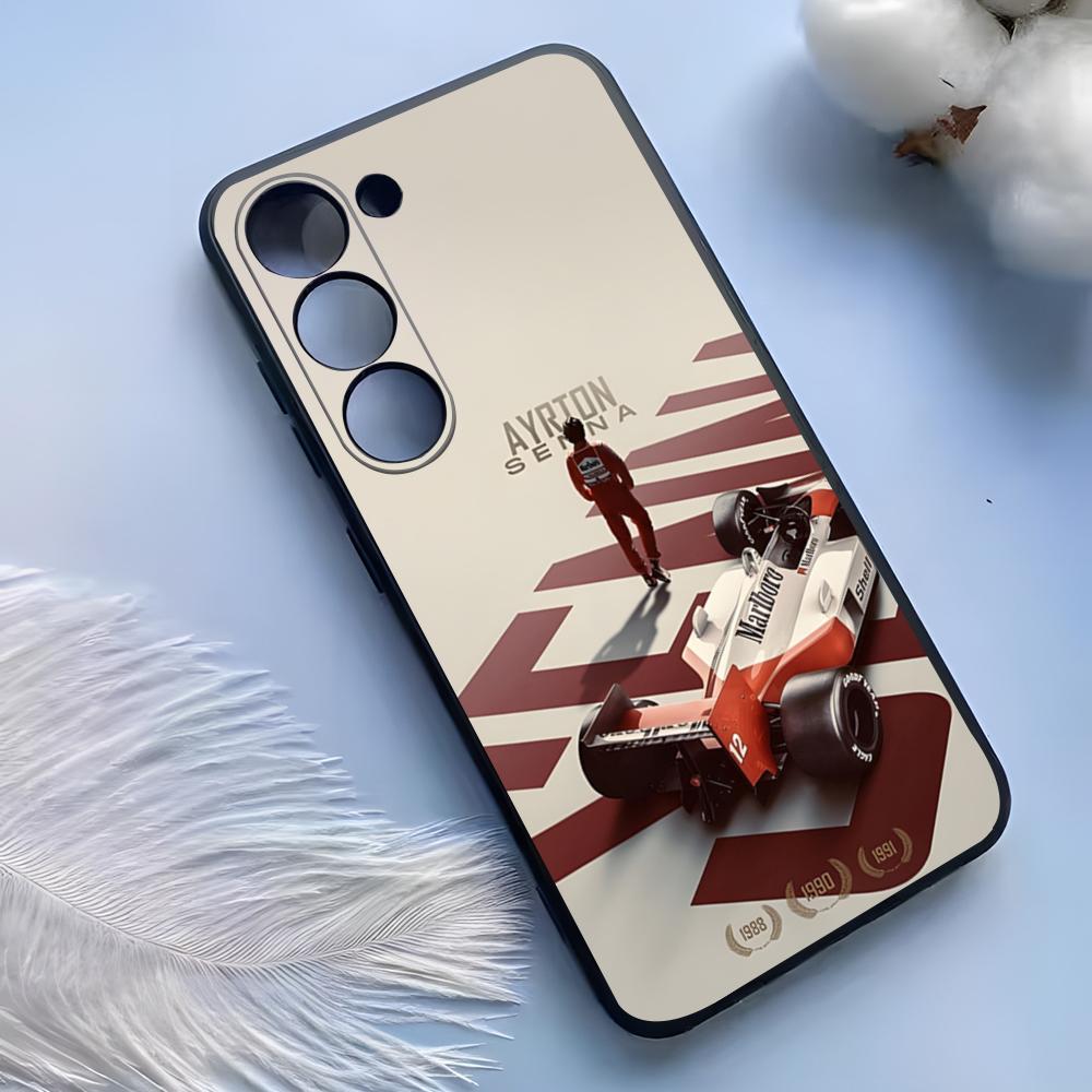 Чехол для телефона Ayrton Senna F1 для Samsung S25 Ultra S24 S23 S22 S21 S20 Plus Fe Galaxy A54 A53 A34 A25 Силиконовый чехол