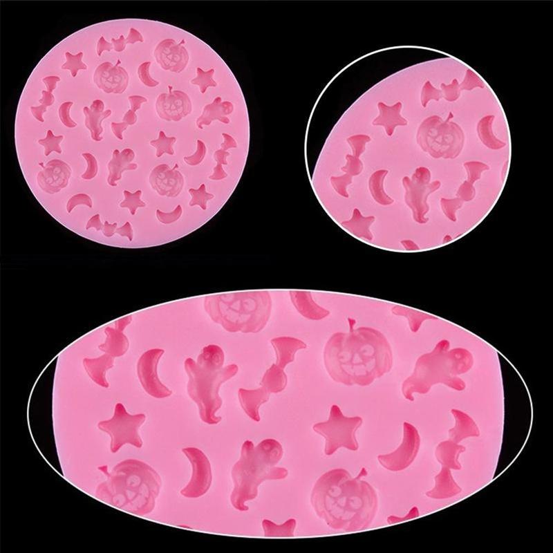 Halloween Pumpkin Ghost Bat Chocolate Cake Silicone Kitchen C1L5 Mold Mold I8G1