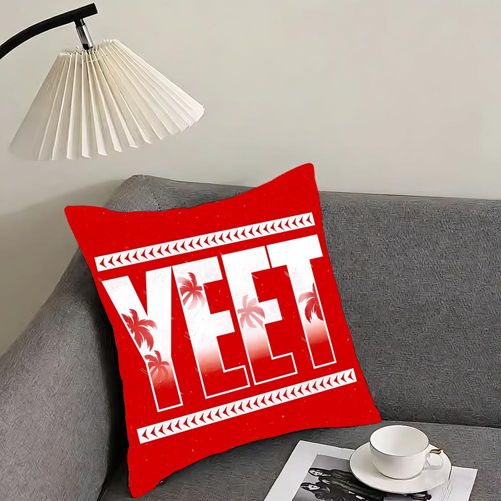 Смешная наволочка Yeet Подушка Ультрамягкая, приятная для кожи Ткань Облачный комфорт и скрытая молния