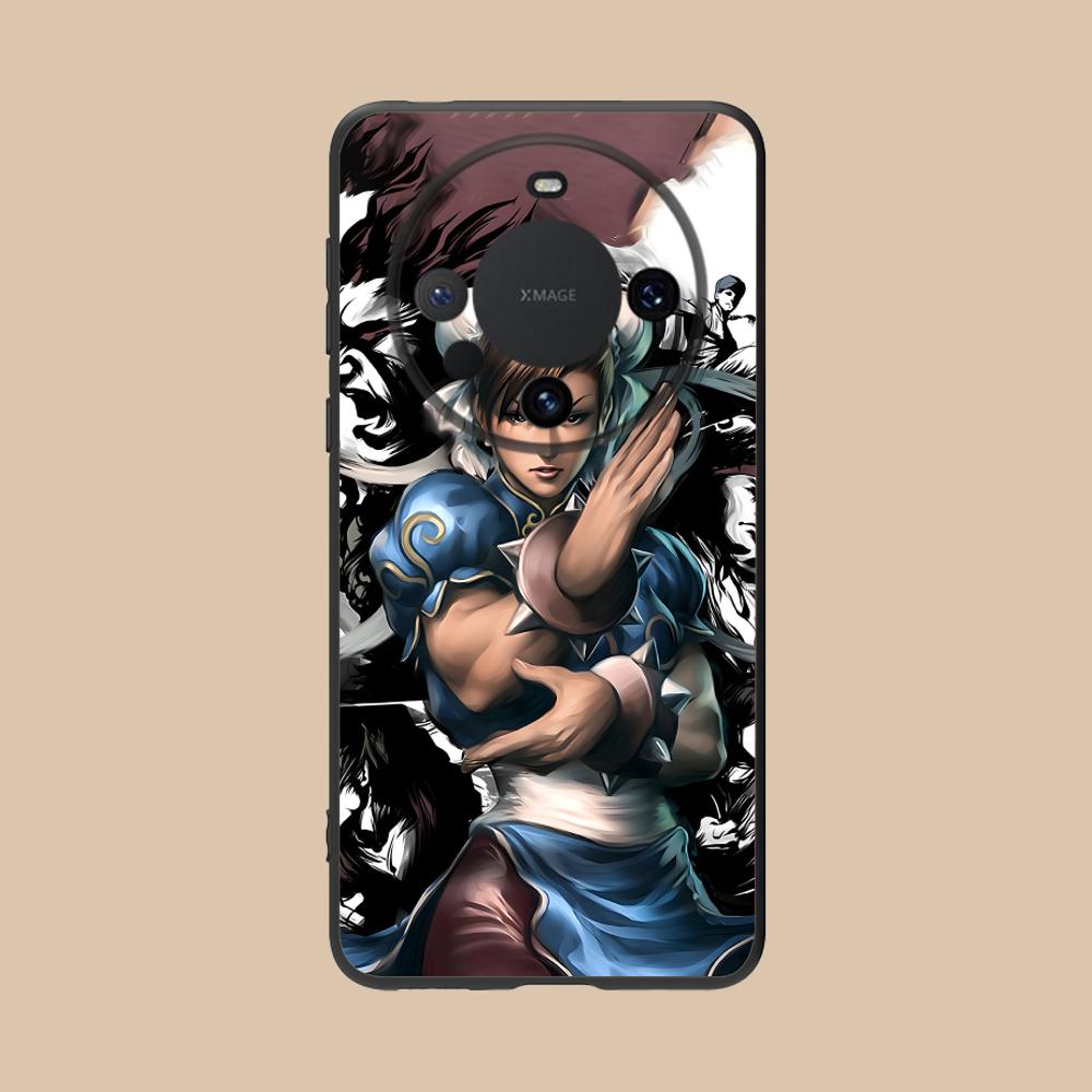 Чехол для телефона Street Fighter Chunli для Huawei Mate 60 50 40 30 20 10 Pro Plus Lite E 5G Цветной Печатный Чехол Обложка Роскошный