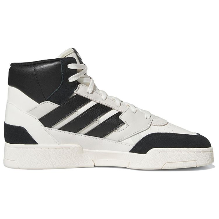 Adidas Оригинальные кеды Originals Drop Step Se кожаные повседневные высокие для скейтбординга унисекс кроссовки белые черные GZ2571