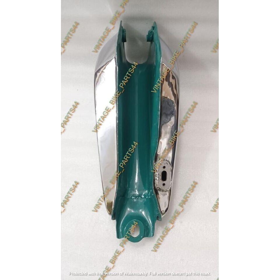 Honda CR125M 1974 Elsinore Replica Steel Chrome & Green Painted Petrol Tank