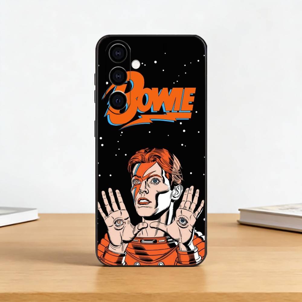 Singer D-David Bowie Phone Case For Samsung Galaxy A73,A72,A71,A70,A53,A52,A51,Soft Silicone Black Cover