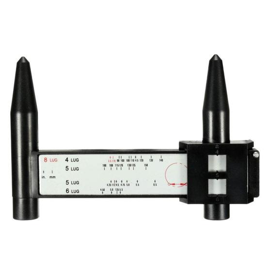Universal 4 5 6 8 Holes Lug Car Wheel Tyre Spacer Measuring Gauge Meter Tool