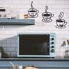 Coffee Cup Coffee Cup Wall-mounted Decoration Black Interior Wall Decorations  for Milk Tea Shop