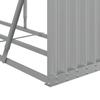 Firewood Storage Rack Light Gray 234x45x100 cm Galvanized Steel